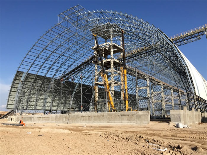 鞍山煤机油桶翘工程网架